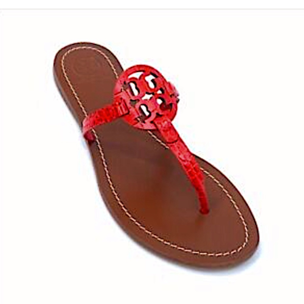 Tory Burch Leather Mini Miller Flat Thong Samba Sandals